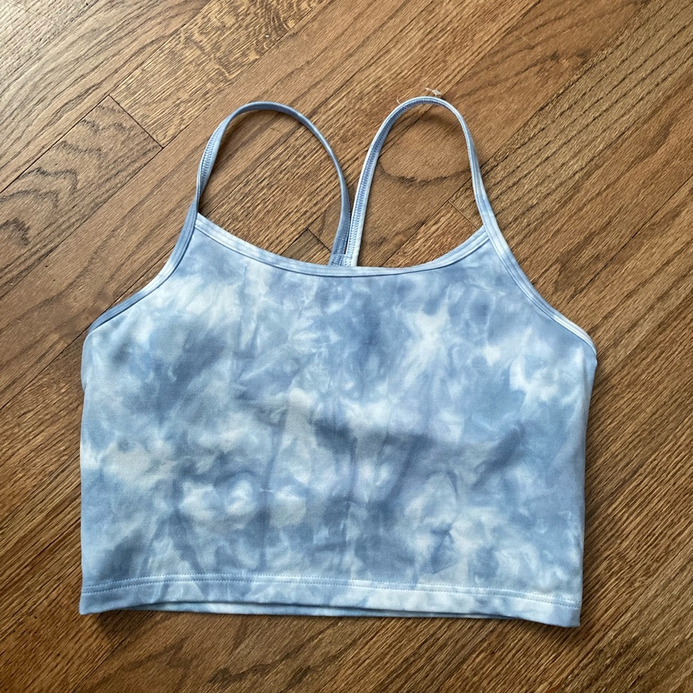 NWOT - Offline by Aerie Blue Tie-dye Least Support Strappy Sports Bra
